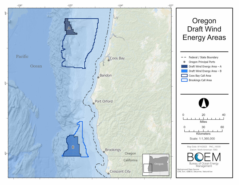 BOEM outlines two Oregon wind energy areas WorkBoat
